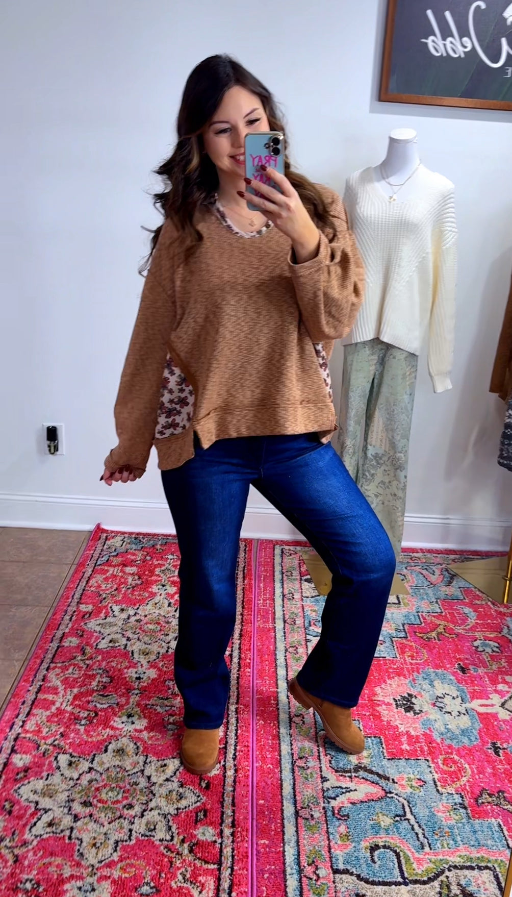 Touch of Floral Pullover