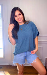 Oversized Mineral Wash T-shirt (5 Colors)