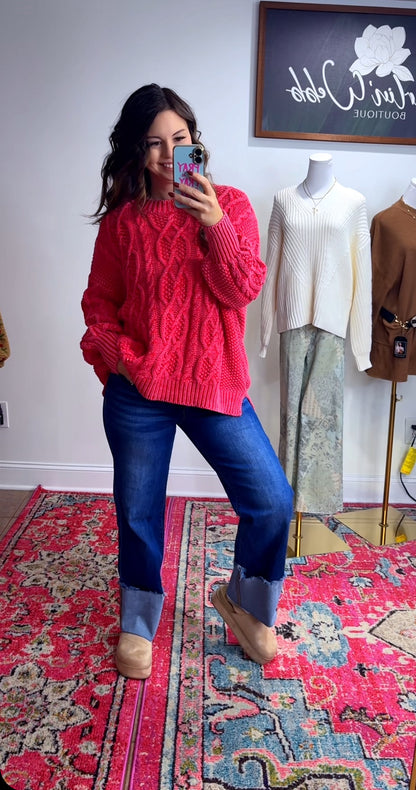 Raspberry This Christmas Sweater