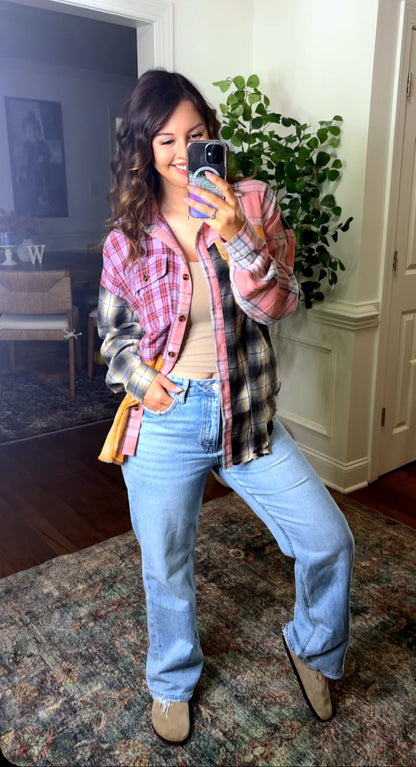 Farmhouse Plaid Button Up