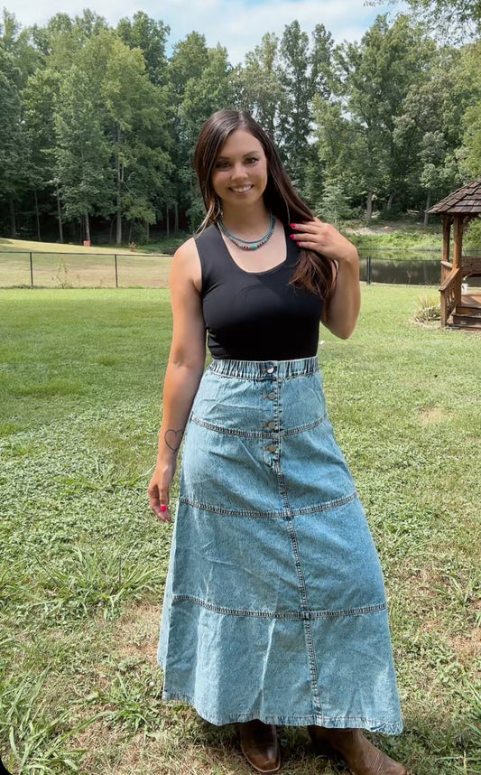 Darling Denim Skirt