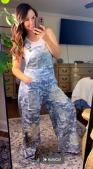 Almond Camo POL Overalls