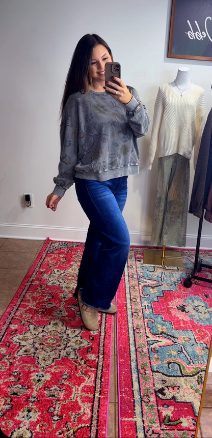 Fall Floral Pullover (2 Colors)