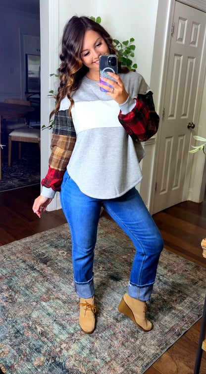 Plaid For Life Pullover