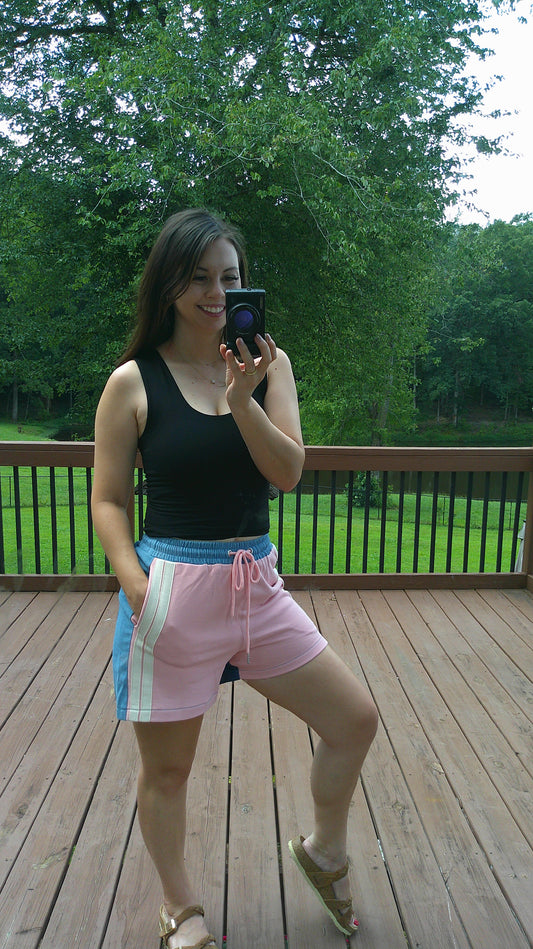 Mix Match Denim Shorts