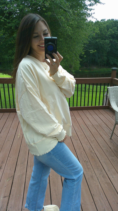 Pearl Me Knot Top