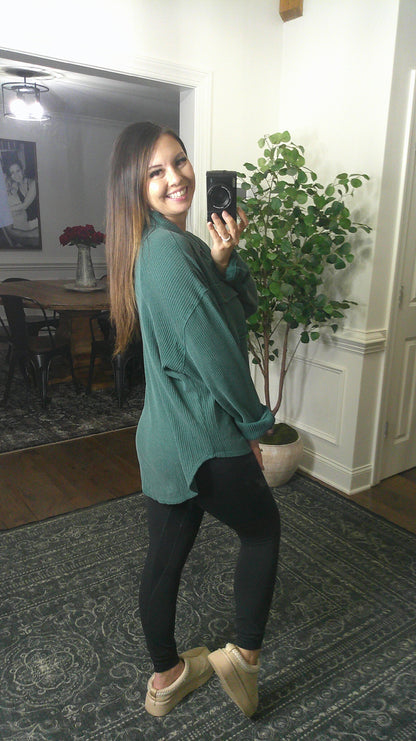 Your Go To Button Up (Green)