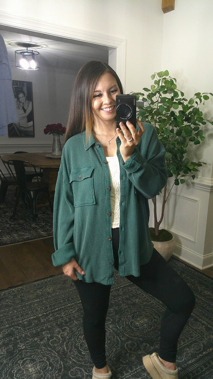 Your Go To Button Up (Green)