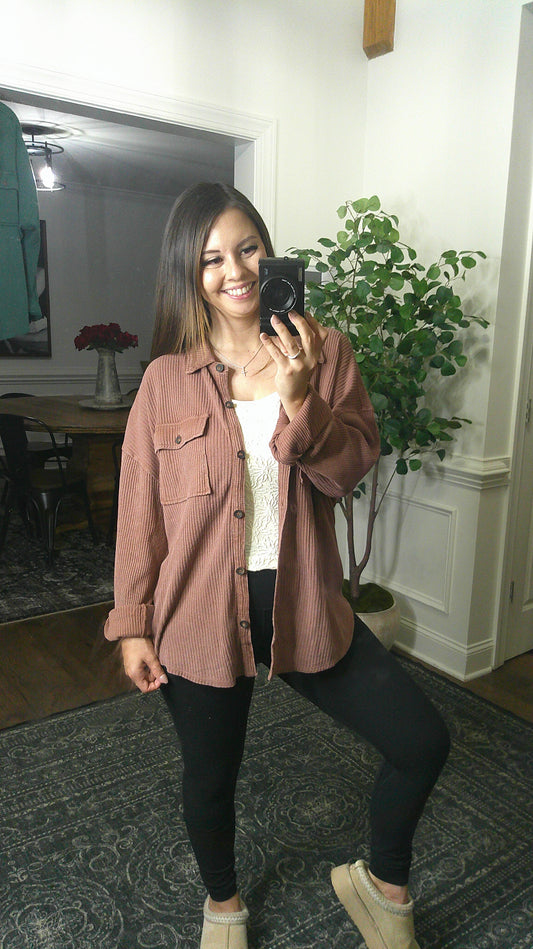 Your Go To Button Up (Chestnut)