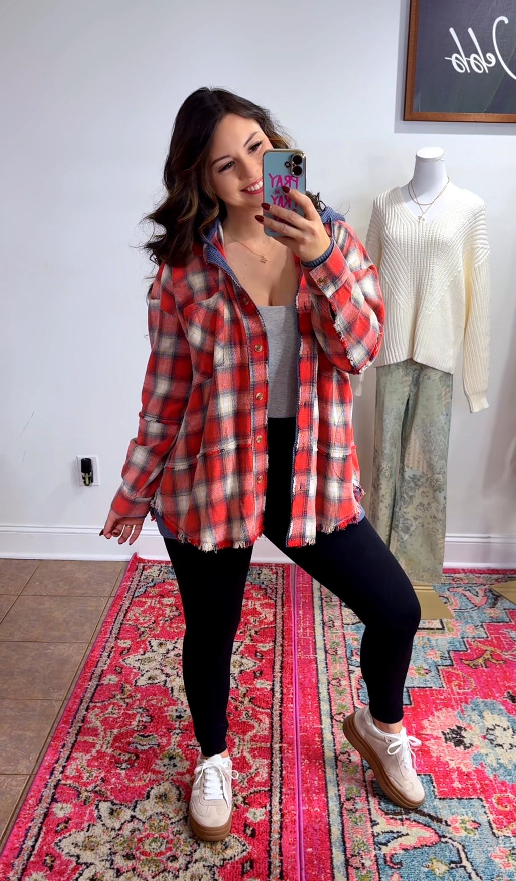 Hooded For Fall Flannel (2 Colors)