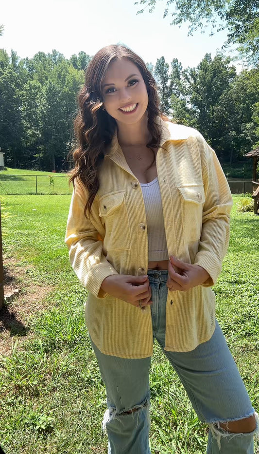 *RESTOCK* The Darling Button Up (Yellow)