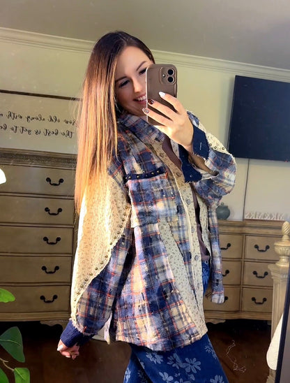 Prairie Patchwork Flannel- POL