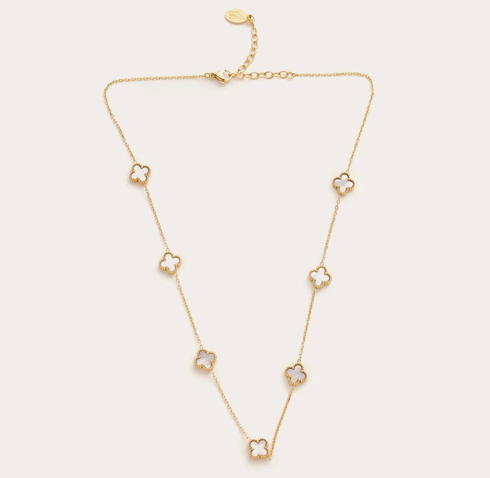 Mini White Floral Necklace