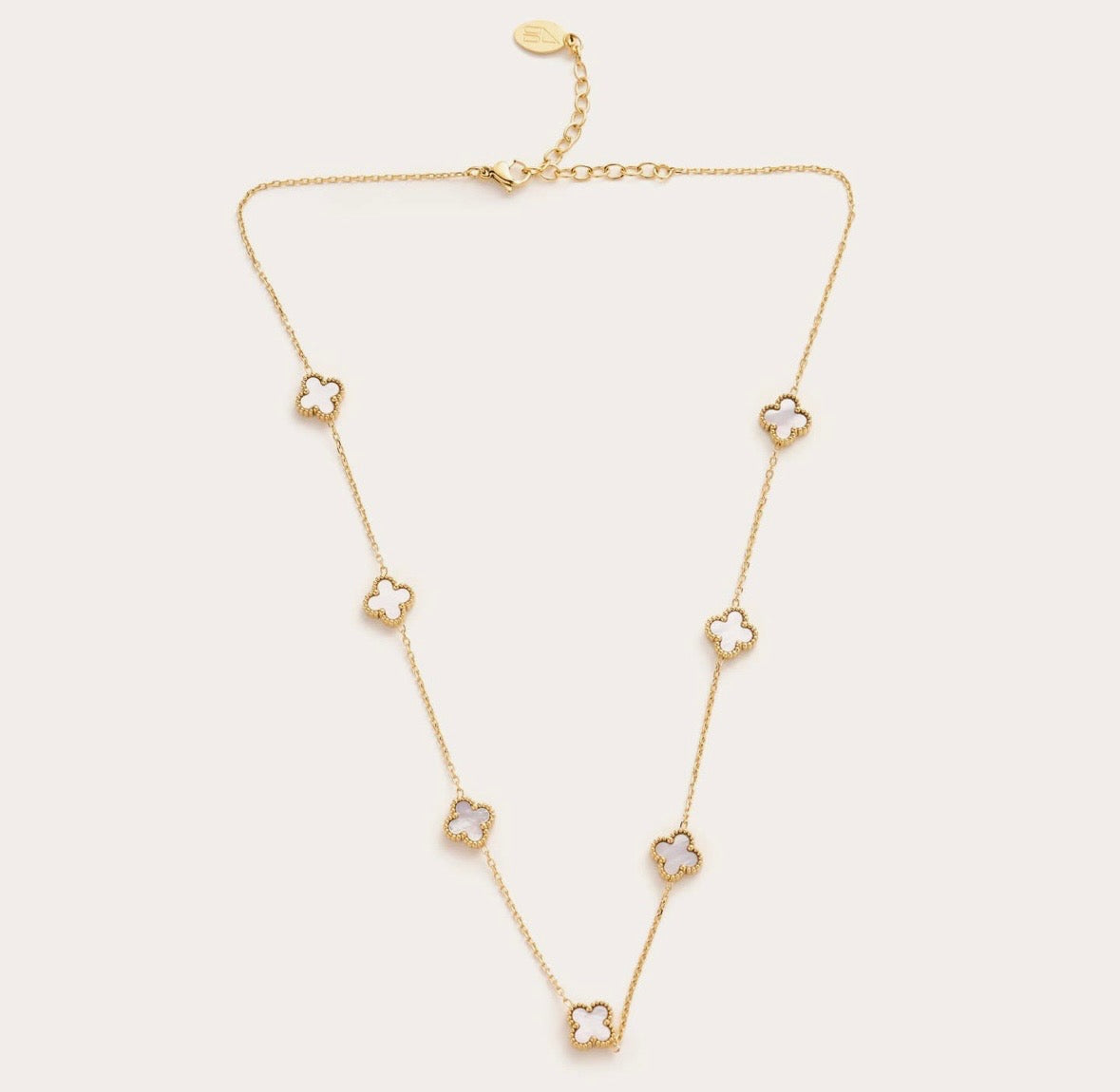 Mini White Floral Necklace