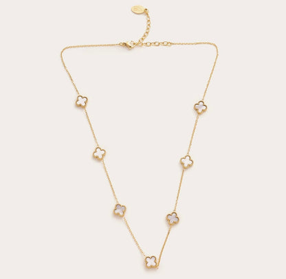 Mini White Floral Necklace