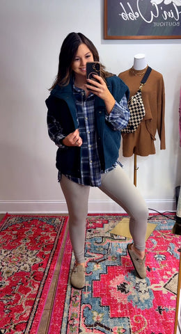 Evergreen Sherpa Vest