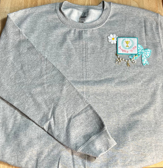 Chest Patches and Charms (Gildan Sweatshirt)