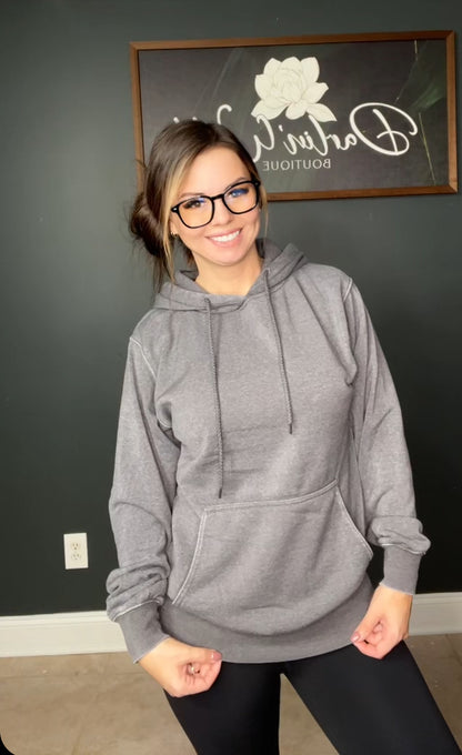 On The Go Hooded Pullover (Grey)