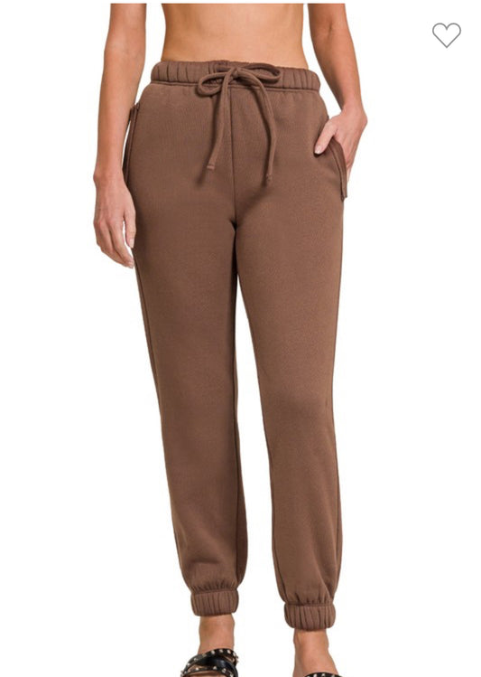 Feeling Cozy Sweats (Brown)