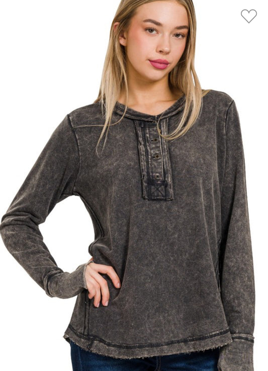 Comfy Cute Top (Ash Black)