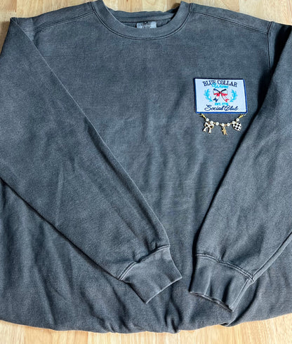 Chest Patches and Charms (Comfort Colors Sweatshirt)