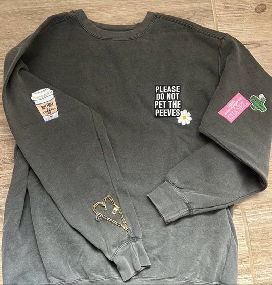 All Over Patches and A Charm (Comfort Colors Sweatshirt)