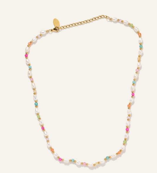 Colorful Pearl Necklace