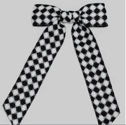 Checkered Bow Clip