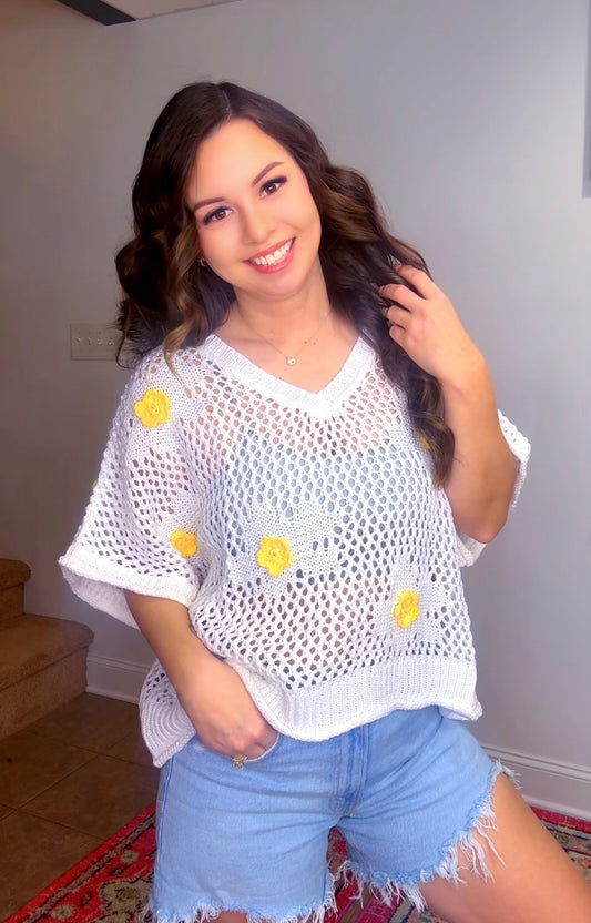 Daisy Floral Top (2 colors)