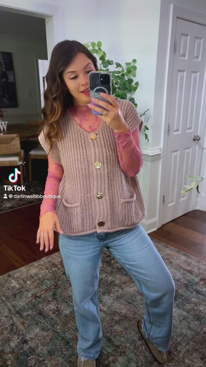 Just A Girl Sweater Vest (3 Colors)